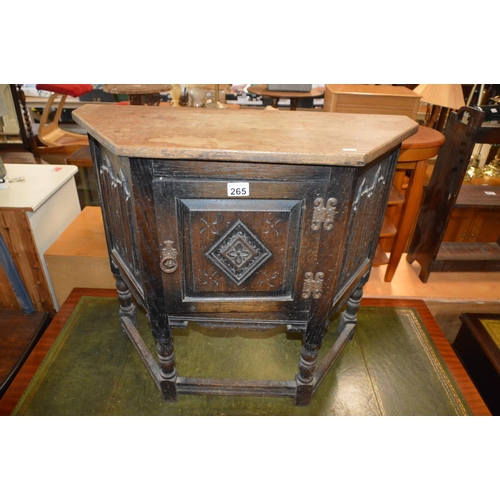 265 - carved wood cabinet