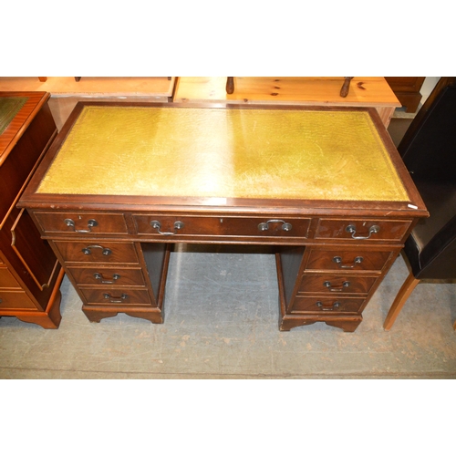 266 - twin pedestal desk