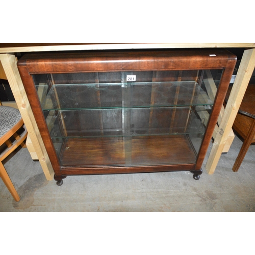 281 - glass cabinet