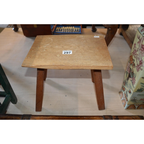 297 - wooden stool