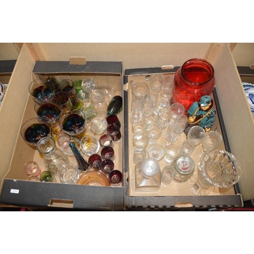 316 - 2 boxes of glassware