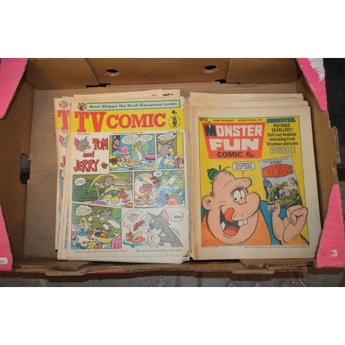 354 - box of vintage comics