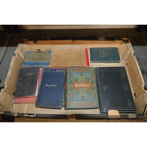 372 - box of bibles etc.