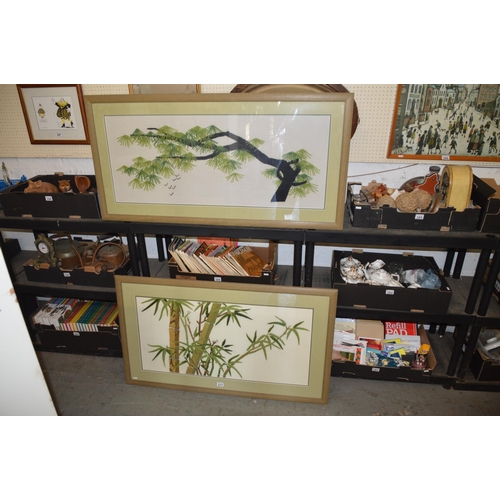 377 - 2 framed embroideries