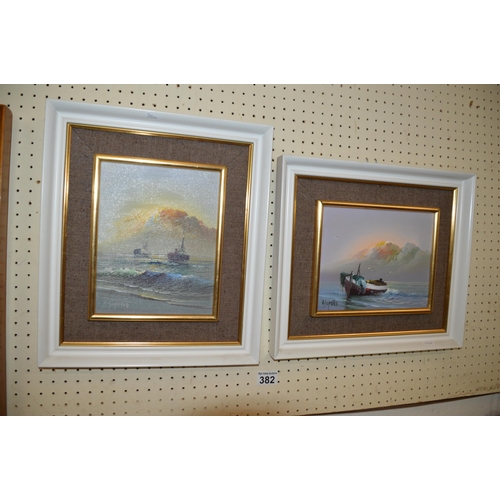 382 - 2 framed paintings