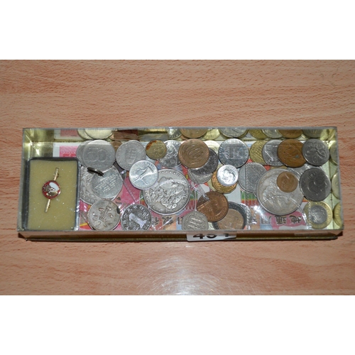 454 - tray of coins etc.