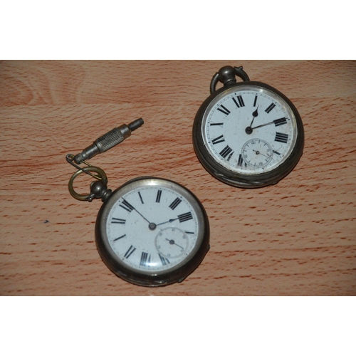 473 - 2 silver cased pocket watches