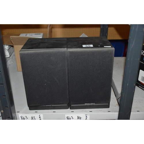 55 - pair of Mordaunt-Short speakers