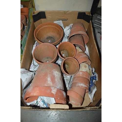 8 - box of terracotta pots