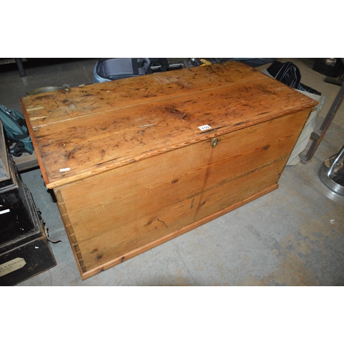 110 - wooden blanket box