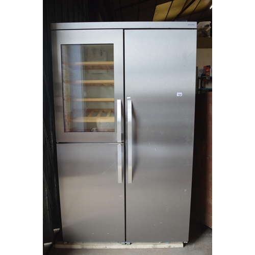 154 - john lewis fridge/freezer & wine rack