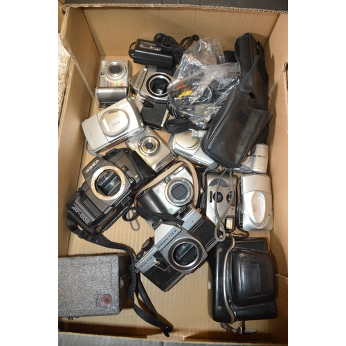 163 - box of cameras