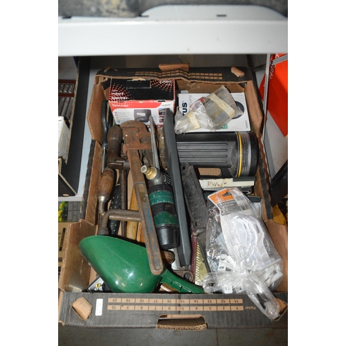 25 - box of misc. tools etc.