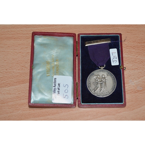 505 - sterling silver medal