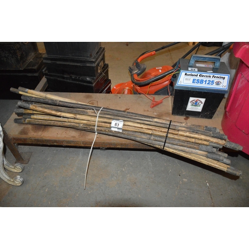 83 - bundle of drain/chimney rods