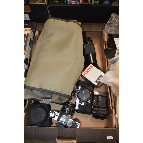 105 - box of camera equipment