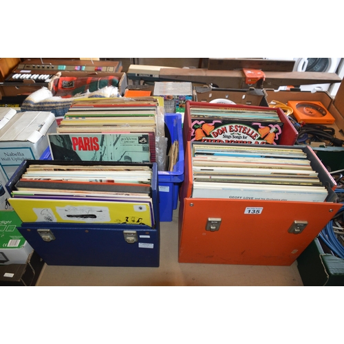 135 - 4 boxes of vinyl