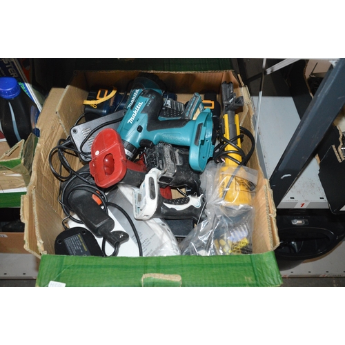 35 - box of drills, makita etc.