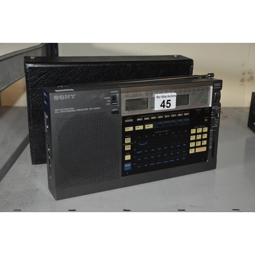 45 - sony icf-2001D receiver/radio