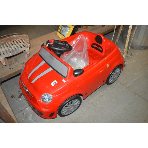 89 - childrens abarth car