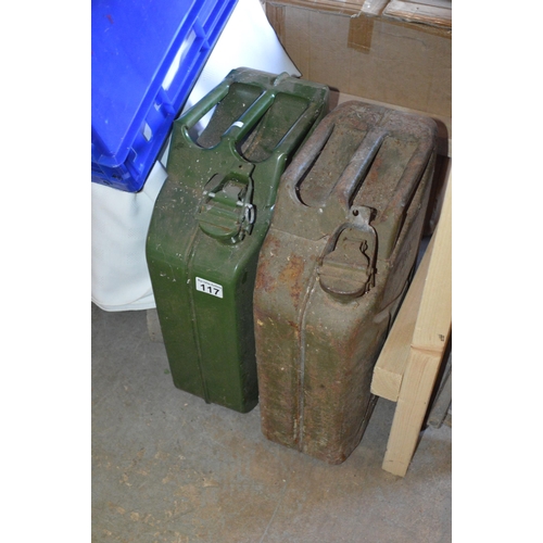 117 - 2 jerry cans