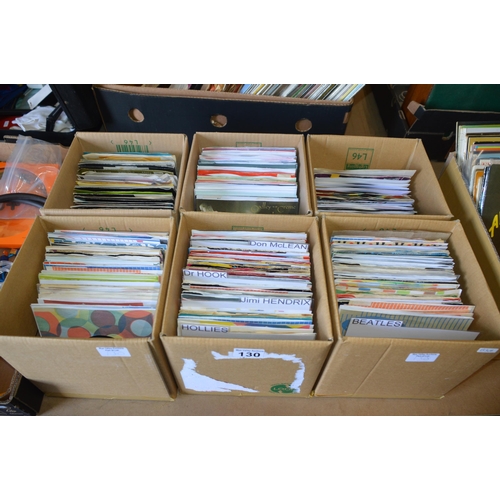 130 - 6 boxes of 45rpm records