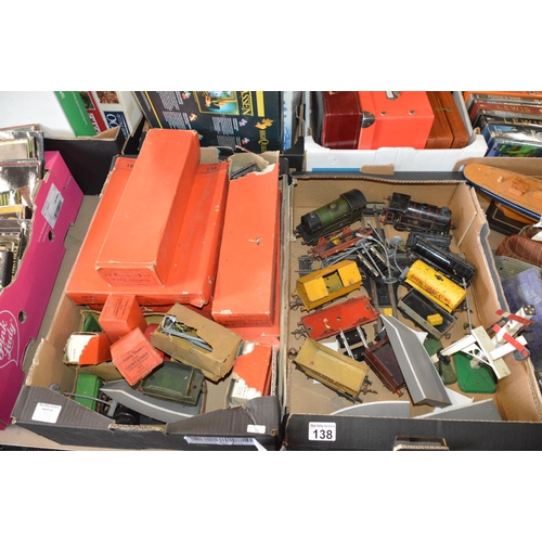 138 - 2 boxes of hornby train parts & accessories