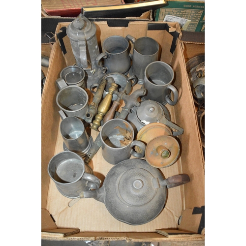 145 - box of metal items