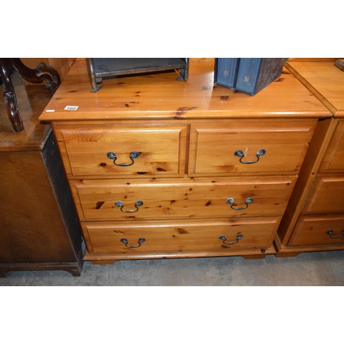 160 - pine chest of drawers