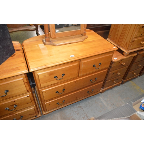 163 - pine chest of drawers