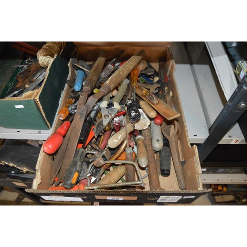 29 - box of hand tools etc.