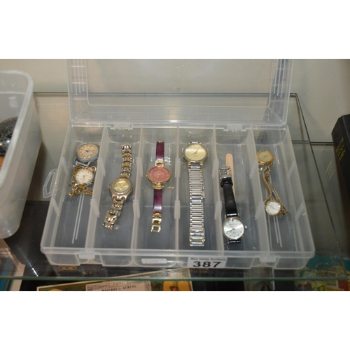 387 - box of watches