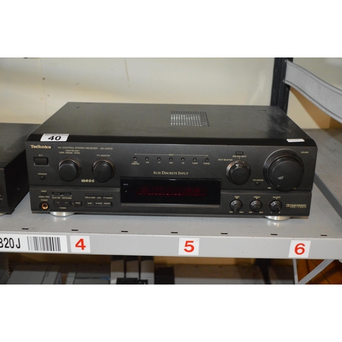 40 - technics stereo receiver