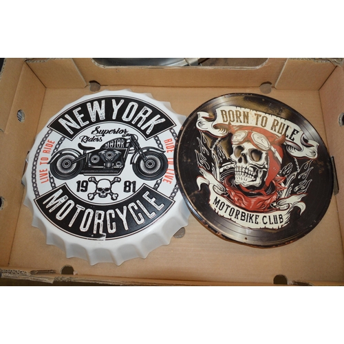 84 - 2 motorcycle club signs