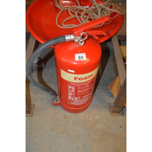 86 - foam fire extinguisher