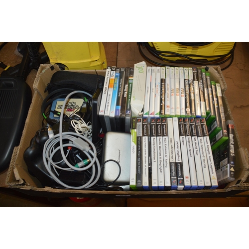 87 - box of playstation & xbox games etc.