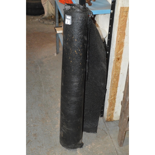 2 - roll of roofing felt