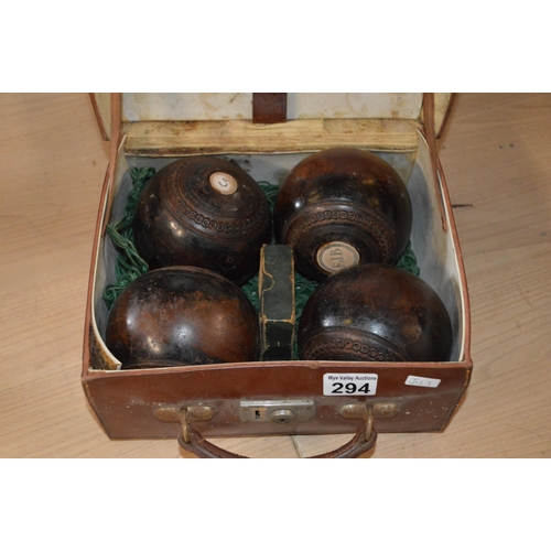 294 - set of bowling woods