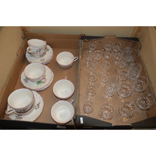 333 - 2 boxes of china & glassware