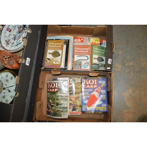 360 - 2 boxes of fishing books