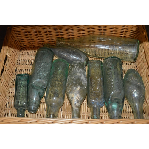 378 - crate of glass bottles