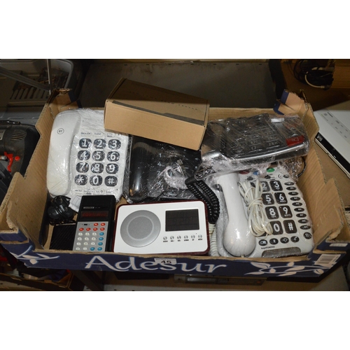 45 - box of telephones etc.