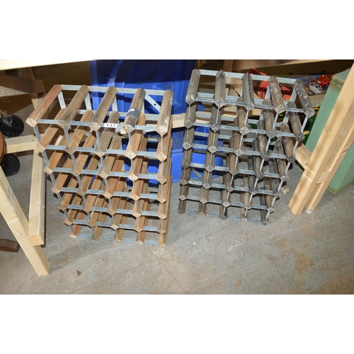 137 - 2 wine racks