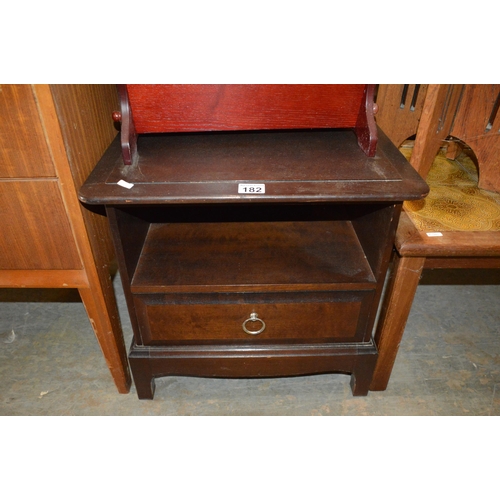 182 - Stag bedside table