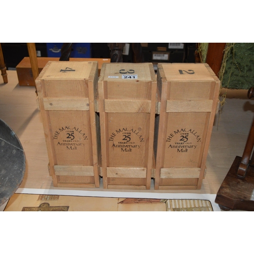 241 - 3 malt whisky crates