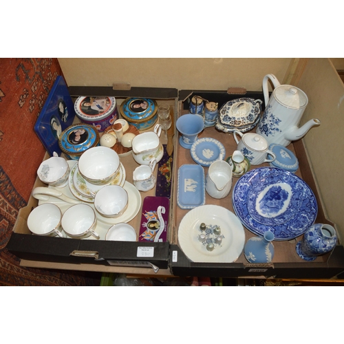 280 - 2 boxes of misc. china etc, some wedgwood