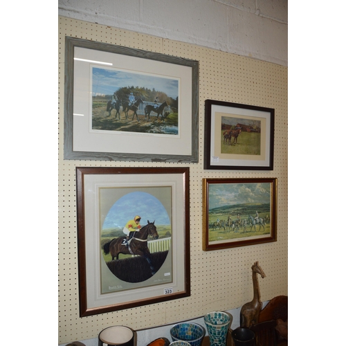 323 - 4 framed pictures