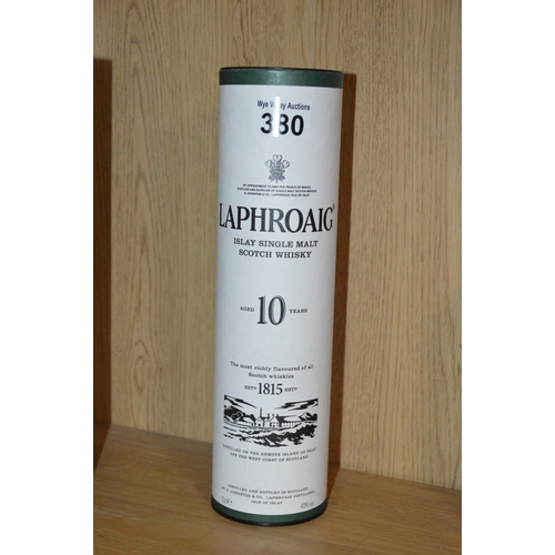 380 - sealed bottle of laphroaig single malt whisky