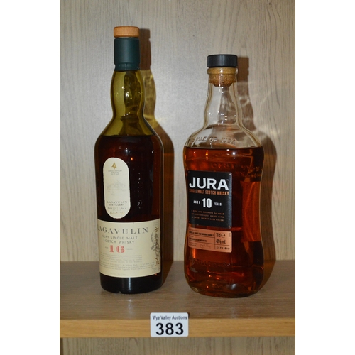 383 - 2 opened bottles of single malt whisky