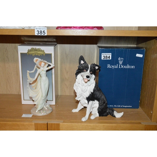 384 - royal doulton collie & figurine